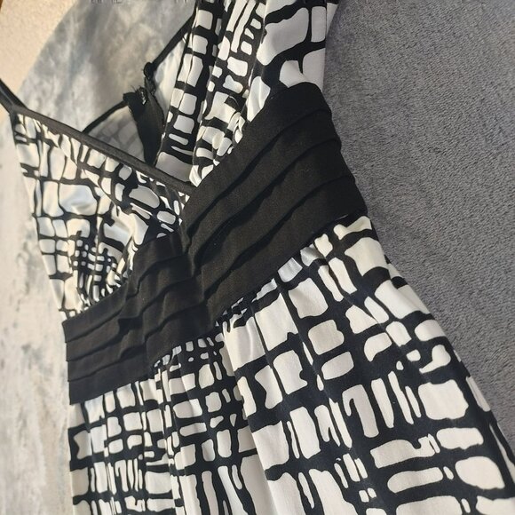 Cato Babydoll Y2K Midi Dress 8 Black White Romantic Fairy Grunge Soft Goth  Edgy - Picture 3 of 12